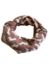 Foulard Teckel marron petit ou grand Maison Augustin.