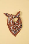 Foulard Teckel marron petit ou grand Maison Augustin.
