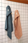 cape de bain Gabin personnalisable tomette Petit Picotin bébé – serviette éponge avec capuche et prénom