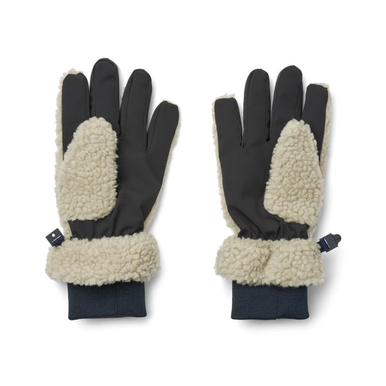 Gants demi sherpa Mist Classic Navy Liewood pour enfant.