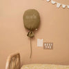 Ballon décoratif bronze Petit Picotin personnalisable avec prénom. Une touche poétique pour la chambre de bébé. Cadeau unique chez Ma Biche.