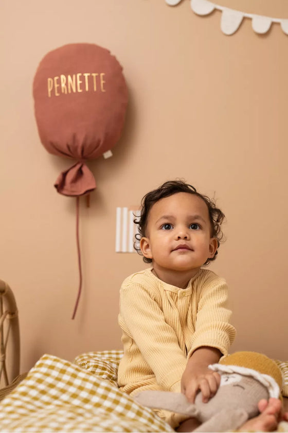 ballon décoratif Gaston personnalisable tomette Petit Picotin – déco murale chambre bébé avec prénom