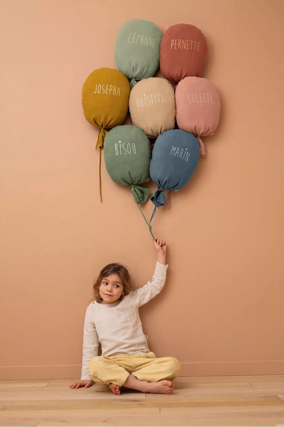 ballon décoratif Gaston personnalisable tomette Petit Picotin – déco murale chambre bébé avec prénom
