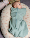 Gigoteuse d'emmaillotage Sauge pour nouveau né Tante Reine.