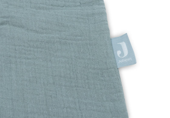 Gigoteuse bébé en gaze de coton coloris sea green Jollein – turbulette légère et respirante pour sommeil sécurisé