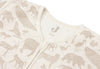 Gigoteuse à manches amovibles, disponible en 70, 90 et 110 cm, motif animaux, couleurs nougat et écru, marque JOllein.