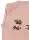 Gilet de flottaison enfant rose Kitty Powder Pink Konges Sløjd avec motif chat à sequins