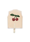 gilet de flottaison enfant rayé rose motif cerises Konges Slojd aide natation sécurisée piscine mer