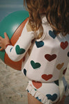 Gilet de flottaison Ellis cœurs colorés Konges Sløjd pour enfant