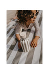 Gourde isotherme enfant 350 ml à rayures kaki Zakuw en acier inoxydable