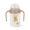 Gourde bébé à paille lestée avec anses Teddy Konges Sløjd beige
