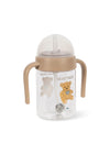 Gourde bébé à paille lestée avec anses Teddy Konges Sløjd beige