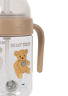 Gourde bébé à paille lestée avec anses Teddy Konges Sløjd beige