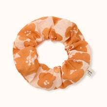  Grand chouchou Manju Flora Bold Apaches Collections - chouchou fleuri orange et nude pour enfant et adulte