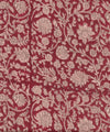 Grand foulard Anjali Cerise Bellemme - foulard rouge à motifs fleuris pour enfants et famille, accessoire mode concept store