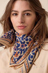 Foulard enfant et adulte 50 x 50 cm ou 100 x 100 cm Cœur Bleu Royal Apaches Collections