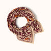 Foulard Cœur Flamingo Apaches Collections 50 x 50 cm ou 100 x 100 cm imprimé fleuri