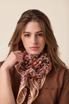 Foulard Cœur Flamingo Apaches Collections 50 x 50 cm ou 100 x 100 cm imprimé fleuri