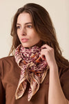 Foulard Cœur Flamingo Apaches Collections 50 x 50 cm ou 100 x 100 cm imprimé fleuri