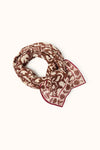 Foulard Dupatta et Dupitta Wesun Chocolat Apaches Collections 100 x 100 cm ou 50 x 50 cm