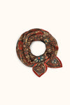 Grand foulard Fiza Boléro Fougère Apaches Collections, 100 × 100 cm