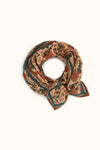 Grand foulard Fiza Boléro Macadamia Apaches Collections, 100 × 100 cm