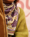 Grand foulard Georgia Purple Bellemme - accessoire mode coloré pour enfants et famille