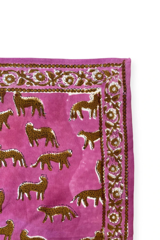 Grand foulard Latika Bengale Fuchsia Apaches Collections.