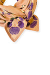 Petit foulard Manika et grand foulard Latika Cerisier Blush Apaches Collections.