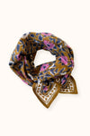 Petit foulard Manika et grand foulard Latika Coeur Tapenade Apaches Collections.