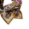 Petit foulard Manika et grand foulard Latika Coeur Tapenade Apaches Collections.