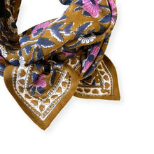  Petit foulard Manika et grand foulard Latika Coeur Tapenade Apaches Collections.