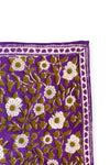 Petit foulard Manika et grand foulard Latika Coeur Violet Apaches Collections.