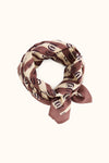 Grand foulard Latika Dictée Taffeta Apaches Collections, 100 × 100 cm