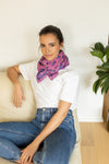 Foulard Florets Fuchsia Apaches collection.