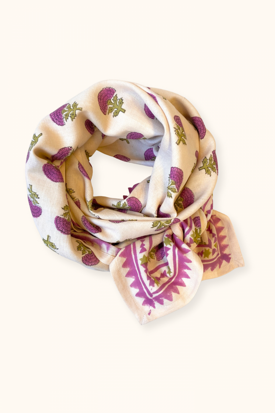 Foulard Florets Macadamia Apaches Collections. Look Matchy-matchy.