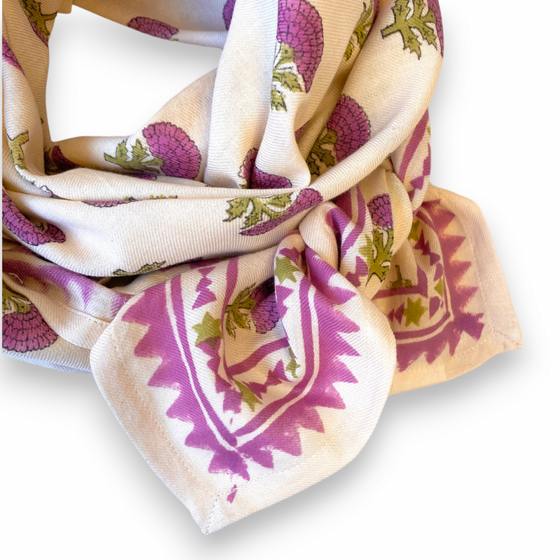 Foulard Florets Macadamia Apaches Collections. Look Matchy-matchy.