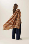 Grand ou petit foulard coton imprimé animaux terracotta Pongo Sierra Apaches Collections