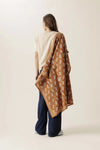 Grand ou petit foulard coton imprimé animaux terracotta Pongo Sierra Apaches Collections