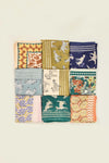 Grand ou petit foulard coton imprimé animaux terracotta Pongo Sierra Apaches Collections