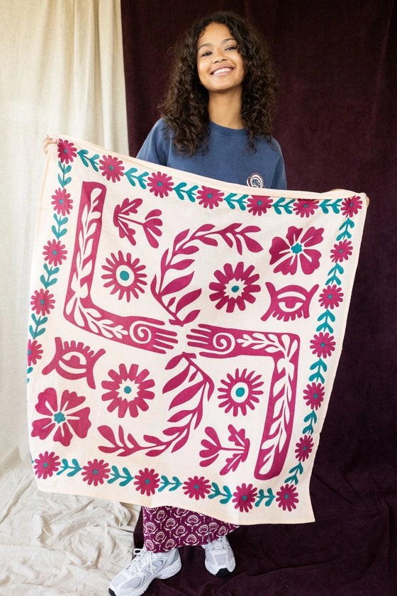Foulard Apaches Collections Rita Macadamia - accessoire tendance en coton pour enfants et adultes