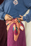Foulard Apaches Collections Rita Rust - Accessoire mode femme et enfant en coton léger