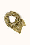 Foulard Pongo Kaki Apaches Collections 50 x 50 cm ou 100 x 100 cm motif léopards