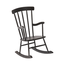  Grand rocking chair anthracite pour souris et lapin Maileg.