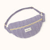 Grand sac banane Keli Khadi Violet Apaches Collections - banane matelassée vichy violet, accessoire mode concept store famille