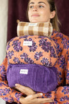 Grande trousse Gayane Violeta Rust Apaches Collections – Trousse de toilette ou maquillage en coton matelassé