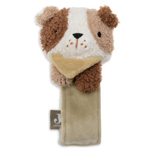  Hochet à main Dog Mick Jollein – jouet d’éveil bébé en tissu tout doux