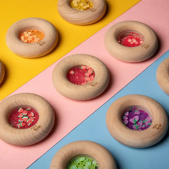 Hochet sensoriel bébé donut pastèque - Petit Boum