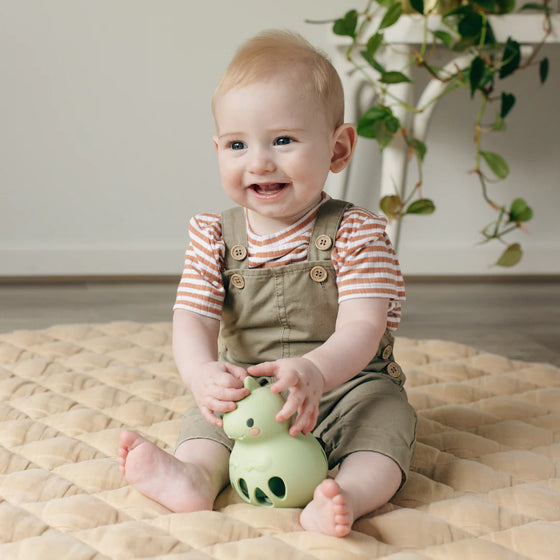 Hochet dinosaure en silicone Tiger Tribe – jouet d’éveil bébé