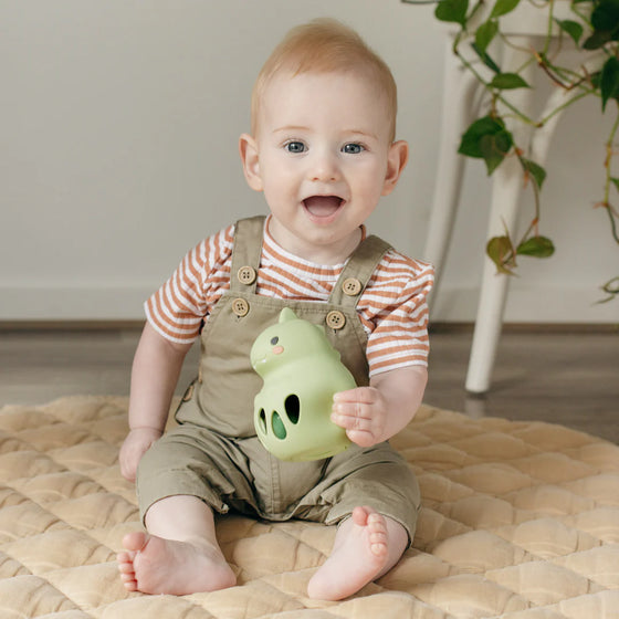 Hochet dinosaure en silicone Tiger Tribe – jouet d’éveil bébé
